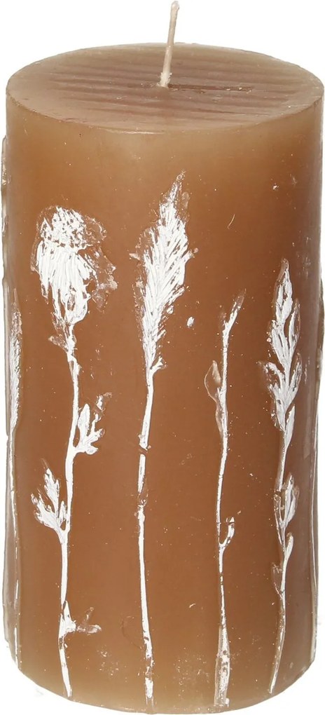 Sviečka Giulia 13cm light brown