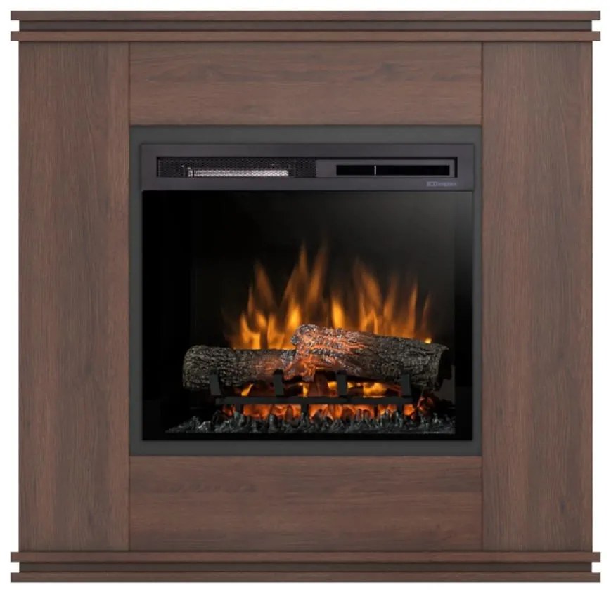 Elektrický krb Vena 23 tmavý dub/čierny