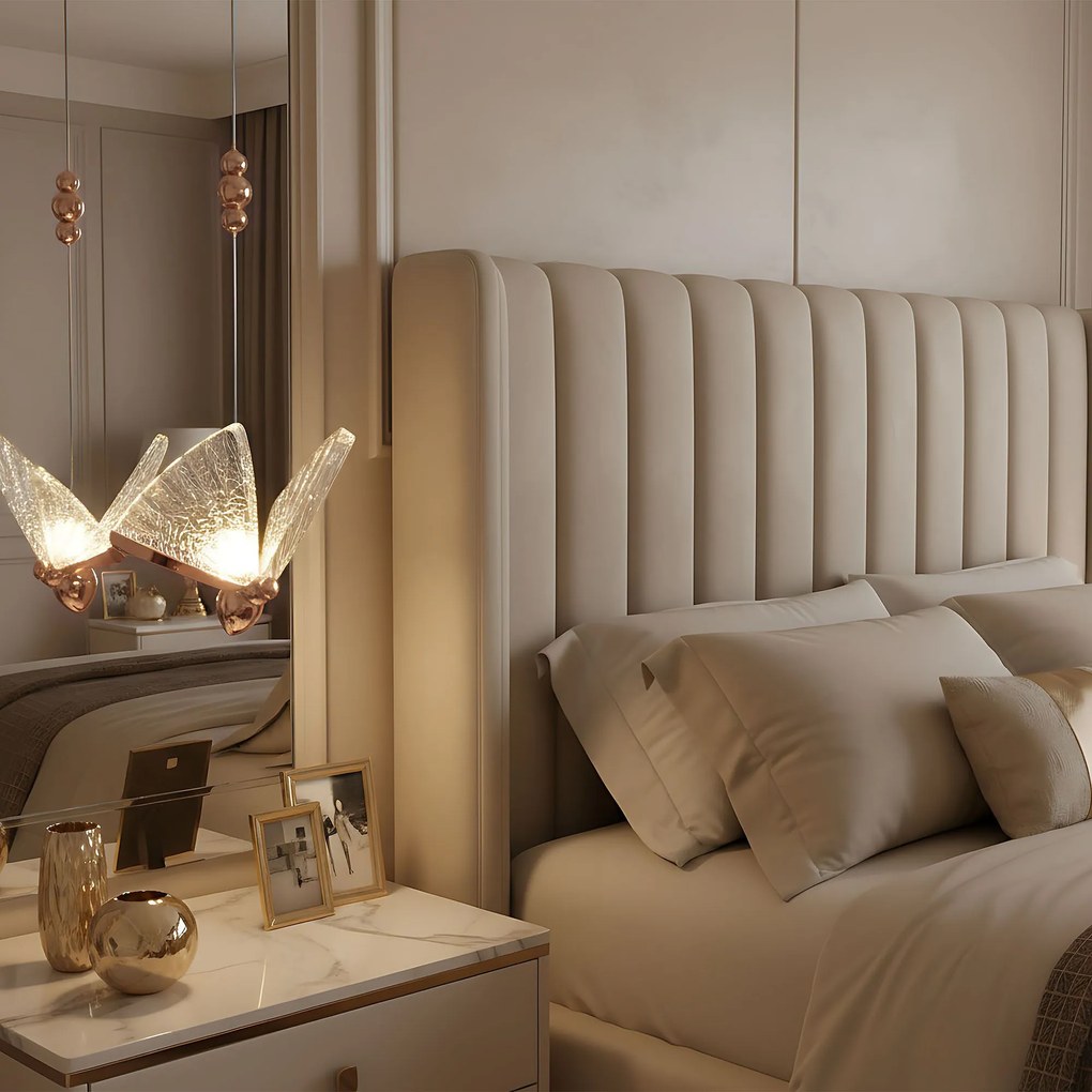 Toolight Toolight, LED závesné svietidlo 5W, 3000K, 1000lm, LHJ105-1CP, ružové zlato, OSW-50069