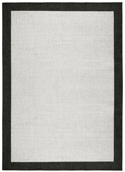 Kusový koberec Twin-Wendeteppiche 103105 creme schwarz – na von aj na doma, 80x150, čiernobiela, chodba / predsieň, Hanse Home