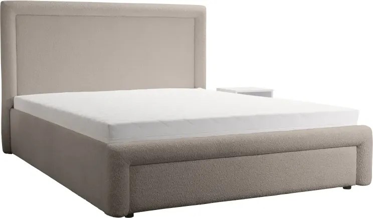 Dizajnová čalúnená posteľ ABRIAMO, 200x160, hnedá (Abriamo 1)