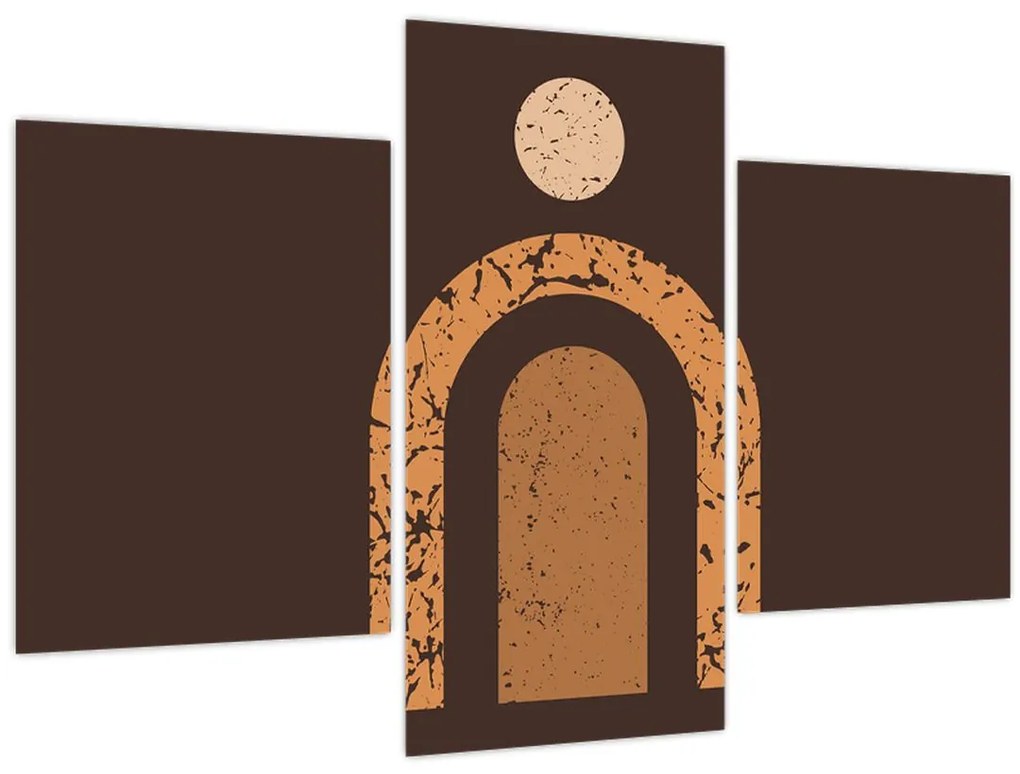 Obraz - Oranžové oblúky N⁰3 (90x60 cm)