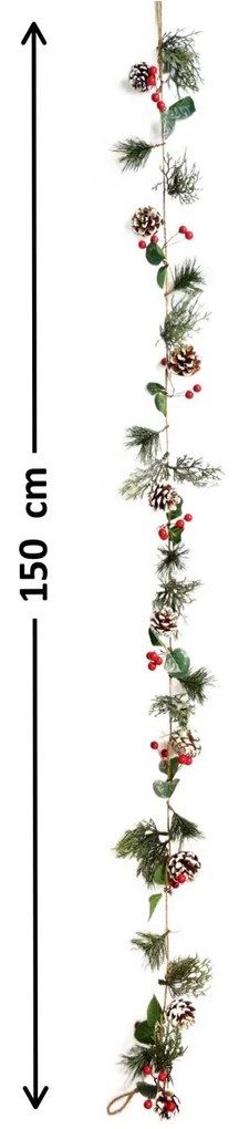 Vianočná girlanda Milano, 150 cm