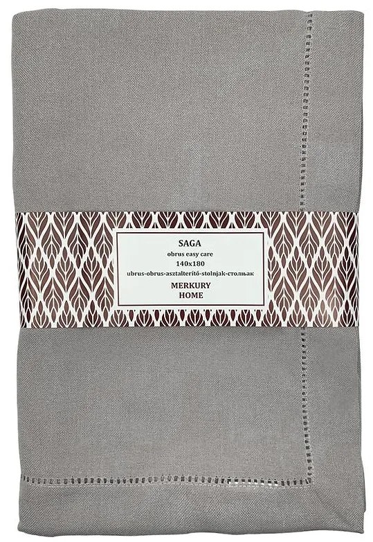 Obrus SAGA svetlošedá 140x180 easy care