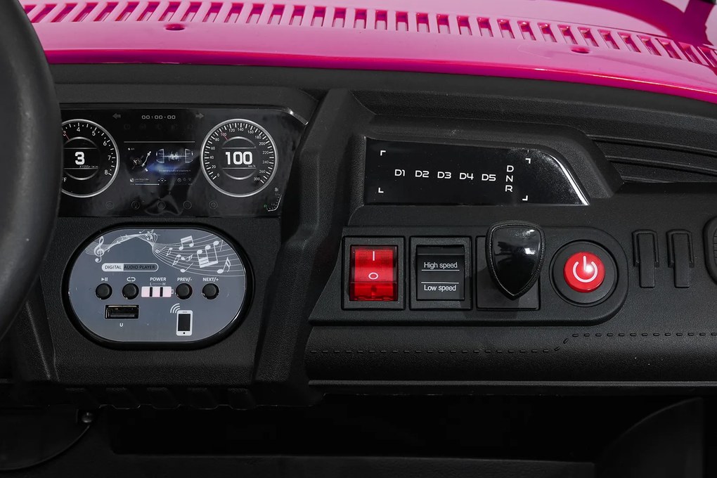 Ramiz Elektrická bugina UTV SPEED pre deti ružová