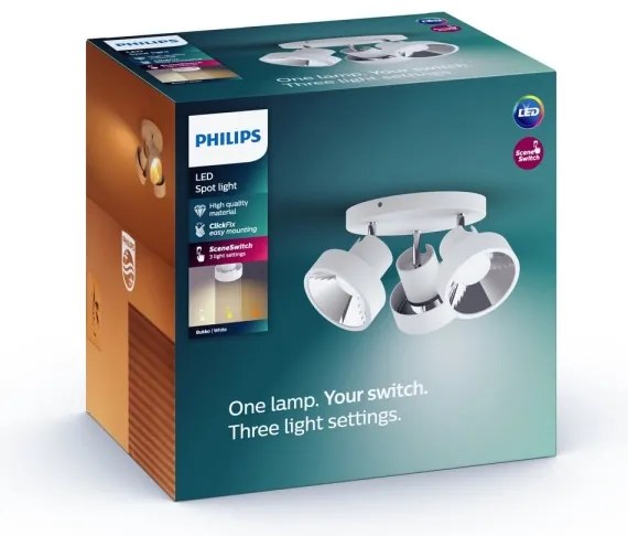 Philips 50603/31/P0 - LED Bodové svietidlo BUKKO 3xLED/4,5W/230V