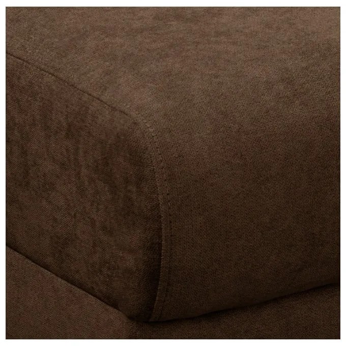 Tmavohnedá rohová pohovka (pravý roh) Beata - Ropez