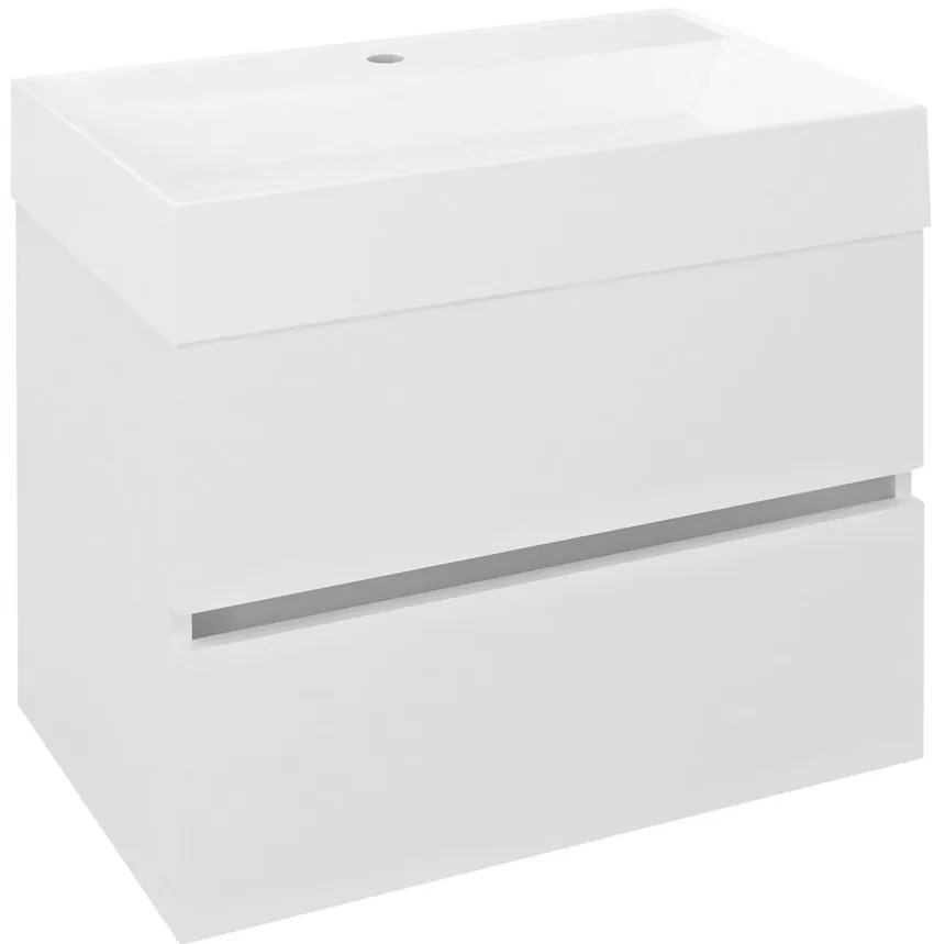 Sapho Sapho, ODETTA umývadlová skrinka 67x50x43,5cm, biela lesk, DT070-3030