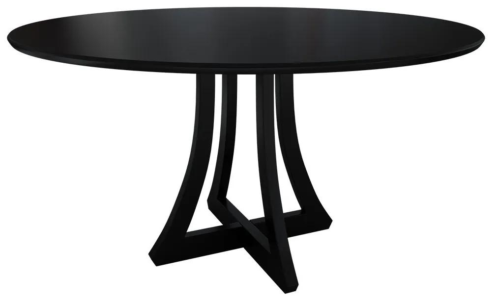 Okrúhly stôl Dagerto FI 120, Farby: biely lesk / čierny lesk