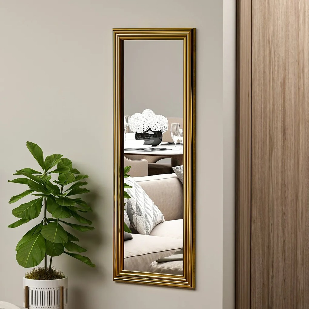 Zrkadlo Smooth Gold 40 x 105 cm
