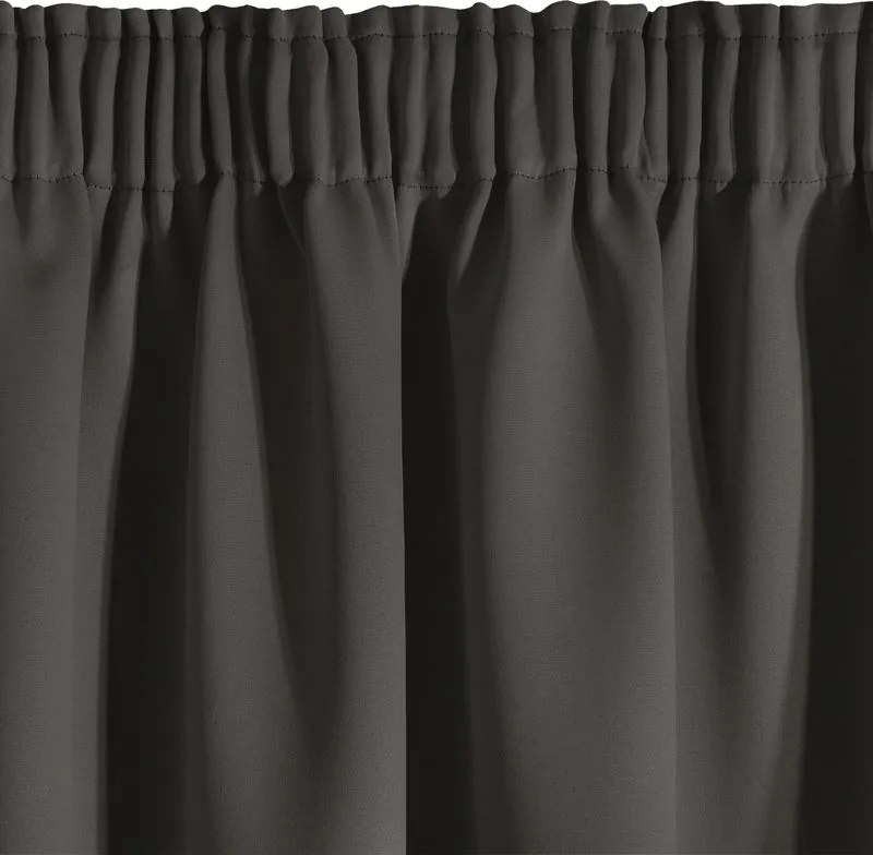 ZÁVES BLACKOUT NA PÁSKE 135X270 CM TMAVOSIVÝ
