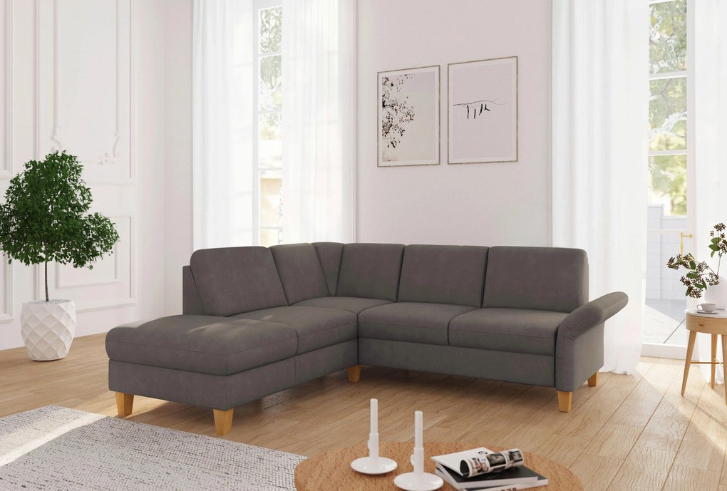 XXXLutz ROHOVÁ SEDAČKA, textil, bahenná hnedá Sit & More - Sedačky - 000144016156