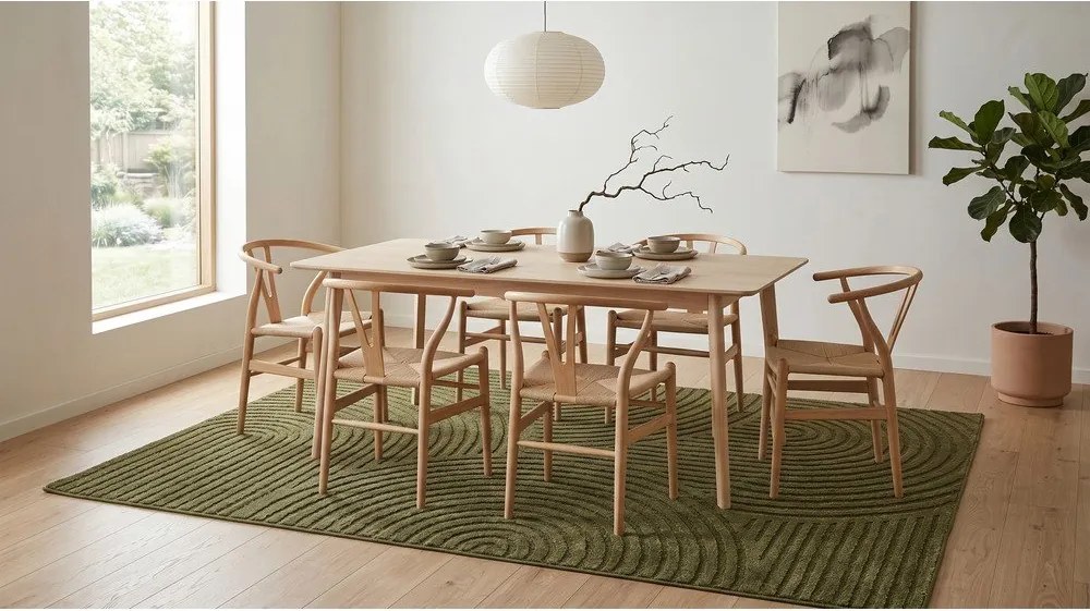 Tmavozelený koberec 160x230 cm Whirl – ESTE