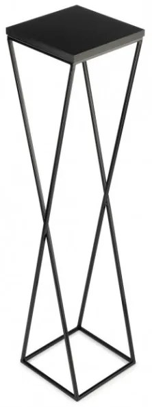 Stojan na kvety LOFT 100x24 cm čierna