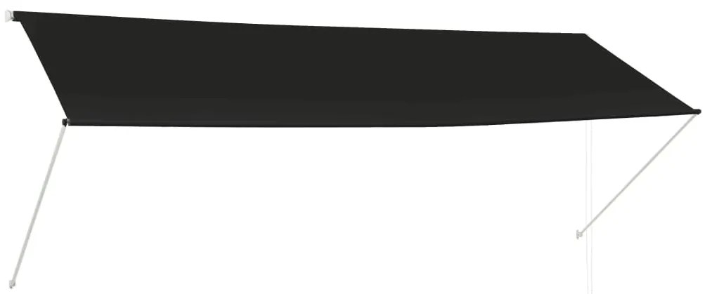 vidaXL Zaťahovacia markíza 350x150 cm antracitová