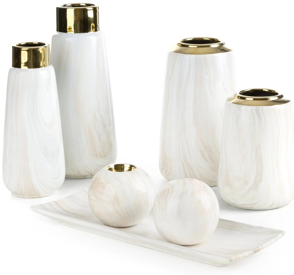 KERAMICKÁ VÁZA ALIANA 14X31 CM VIACFAREBNÁ