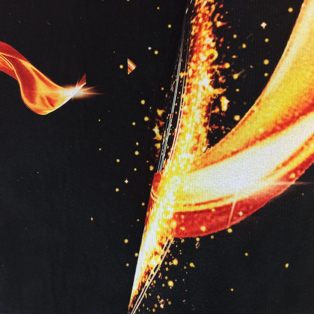 DY Čierno-zlatý koberec s abstraktným vzorom Black N 15 Rozmer: 80x150 cm