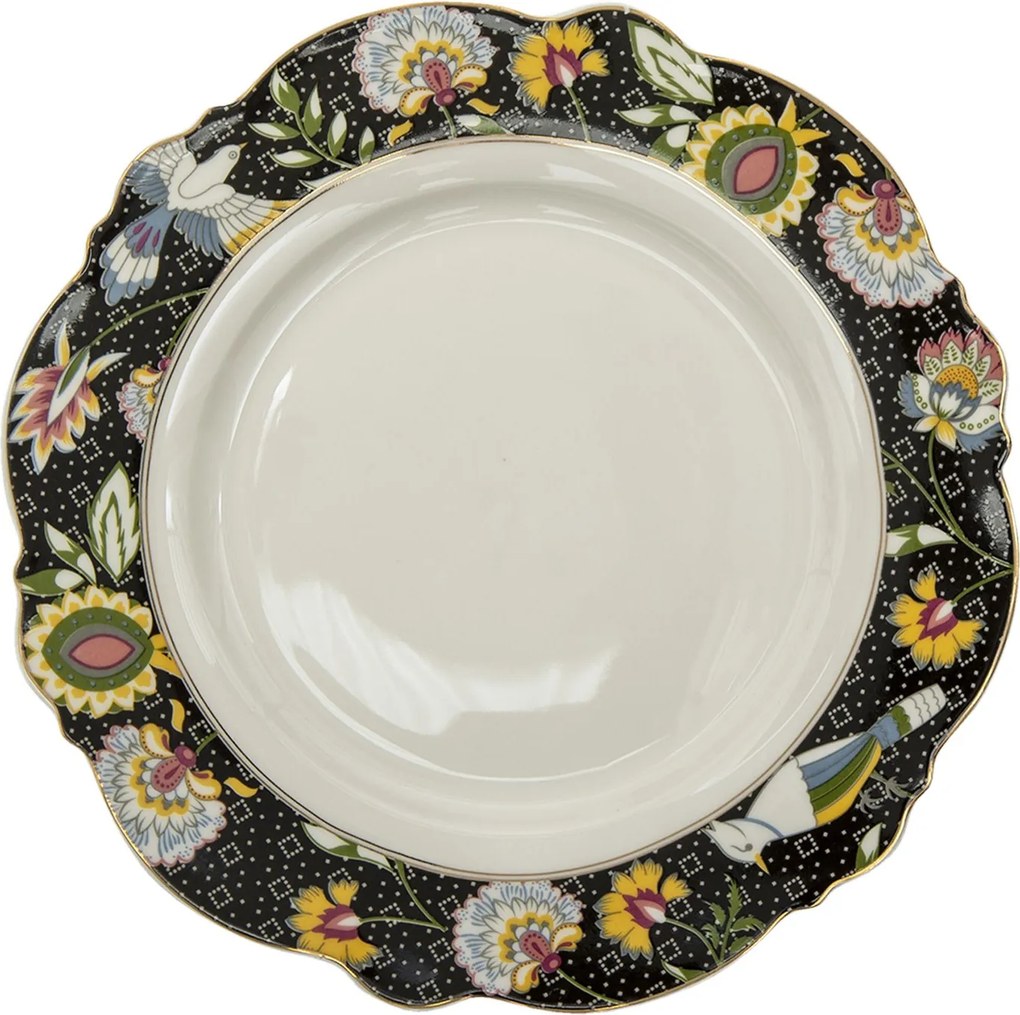 Jedálenský tanier Black Garden - Ø 28*2 cm