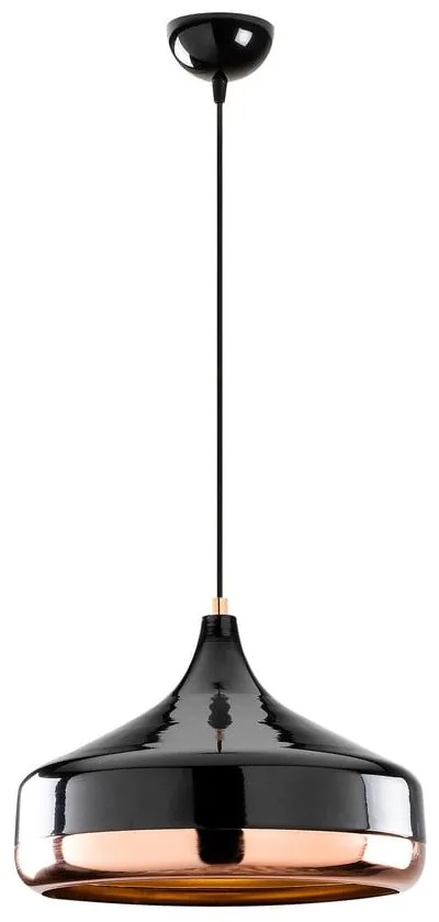 Závesné svietidlo v čierno-medenej farbe Opviq lights Yildo, ø 36 cm