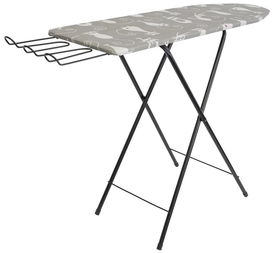 Erga Model Irit Black, žehliaca doska 120x30x80 cm, čierna-viacfarebné, ERG-SEP-10DESIRITBLA
