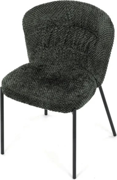 Jedálenská stolička bouclé, zelená CT-W1077 GRN2