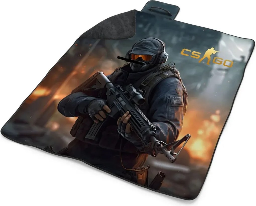 Sablio Plážová deka CS:GO Vojak 2: 200x140 cm