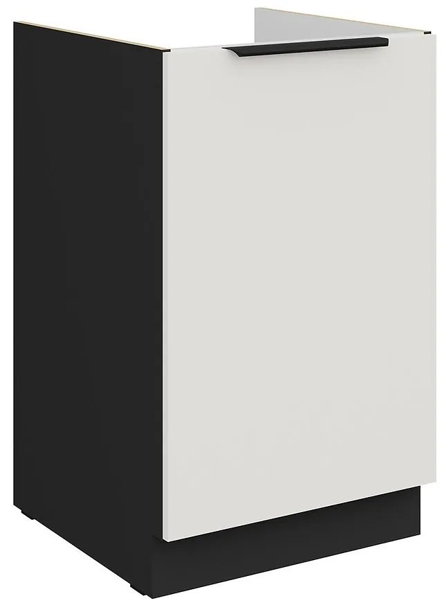 Kuchynská skrinka Aria-Wh/Bl Anti Fingerprint 50zl 1f Bb