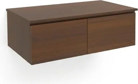 Kúpeľňová skrinka s krycou doskou SAT B-Way 119x30x45 cm orech mat BWAY120NUTD