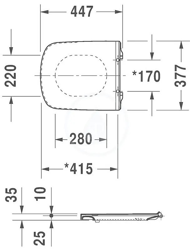 DURAVIT DuraStyle WC sedadlo Vital, biele, 0020610000