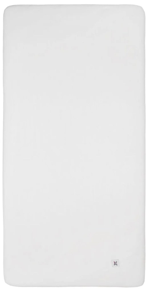 Bellamy Dětské bílé jersey prostěradlo WHITE 70 x 140 cm