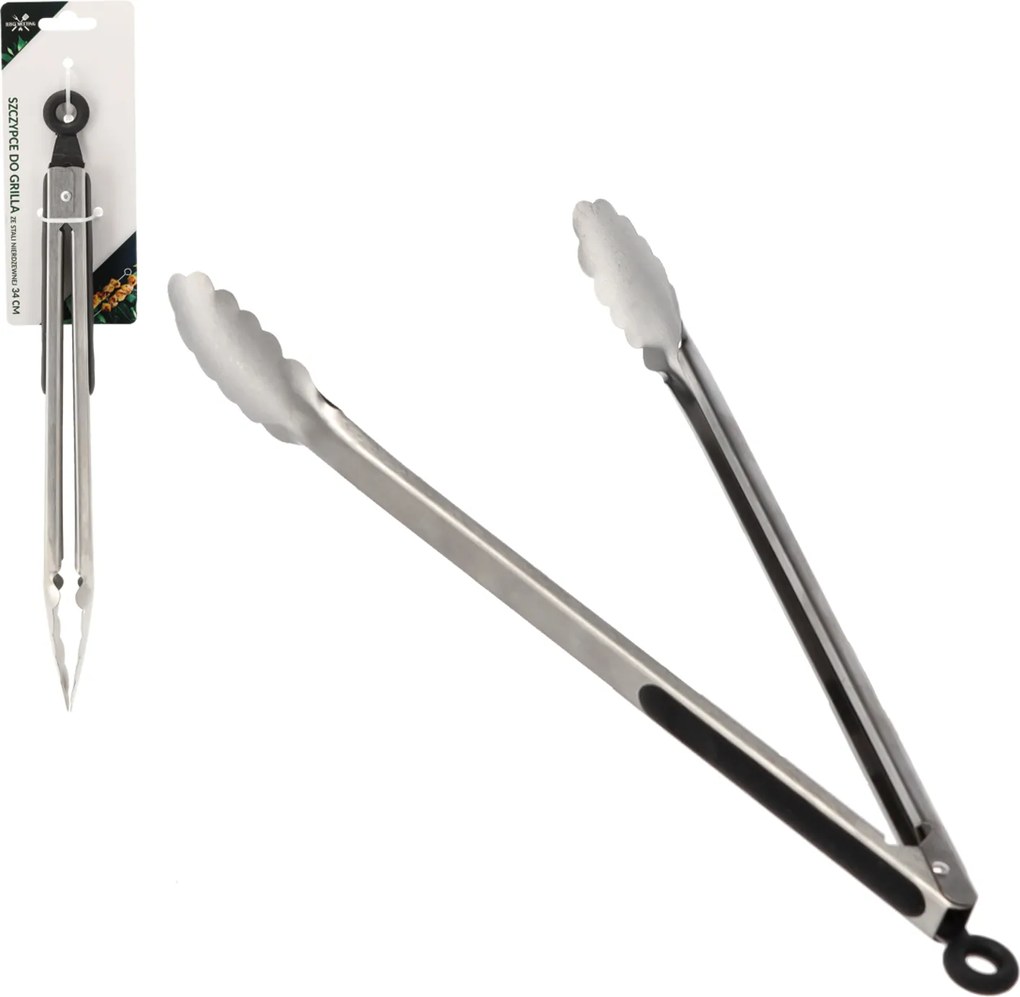 BBQ Meeting NEREZOVÉ GRILOVACIE KLEŠTE 34 CM balenie=12 ks *0704