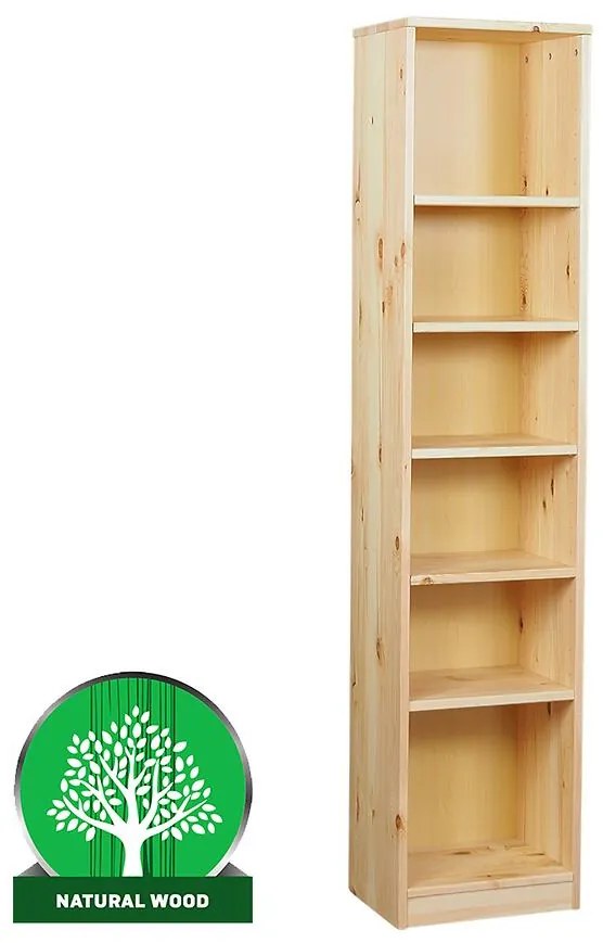 Regál eko vysoký 180 borovica lak