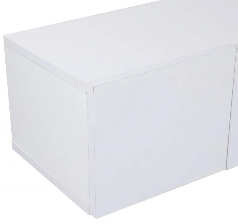 TV stolík Wagna 180 cm biely
