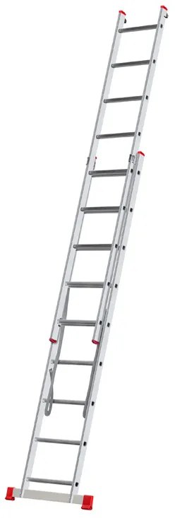 Hliníkový dvojdielny výsuvný rebrík VENBOS HOBBY, 2x9 priečok, 3,94 m