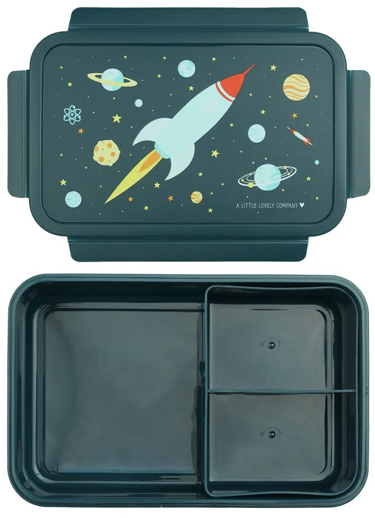 A Little Lovely Company - škatuľka na desiatu - vesmírna raketa