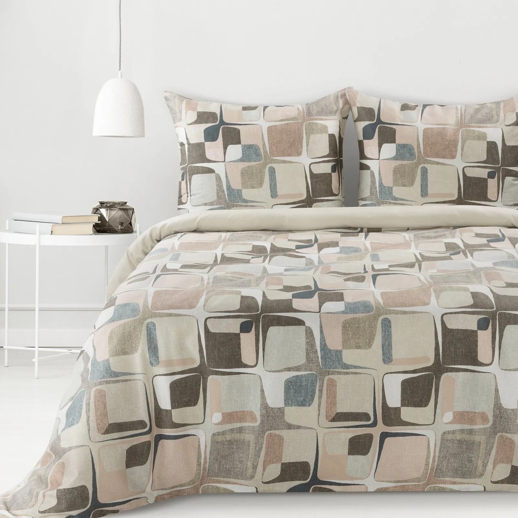 SATÉNOVÉ OBLIEČKY SPRING36 200X220 CM, 2 KS 70X80 CM VZOROVANÉ