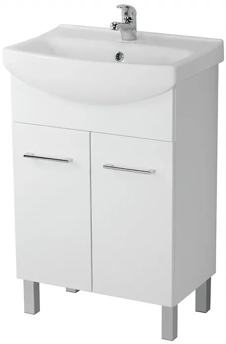 Cersanit Olivia, umývadlová skrinka 52cm, biela lesklá, S543-003-DSM
