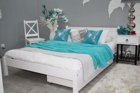 OVN posteľ KALA biela 140x200cm+rošt