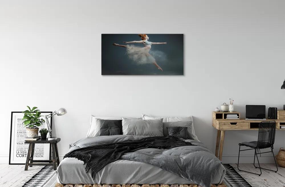 Obraz canvas balerína dym 125x50 cm