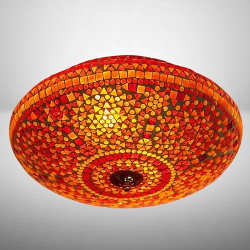 Prisadené stropné svietidlo mozaika orient Melon FIRE Ø38