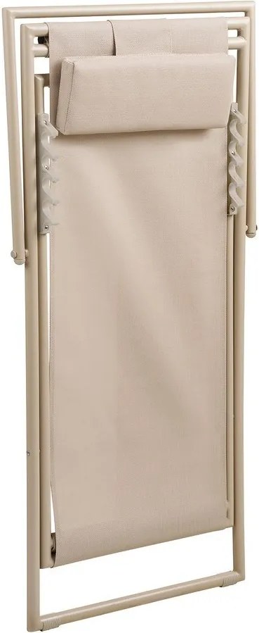 Béžové kovové záhradné ležadlo Curtis – House Nordic