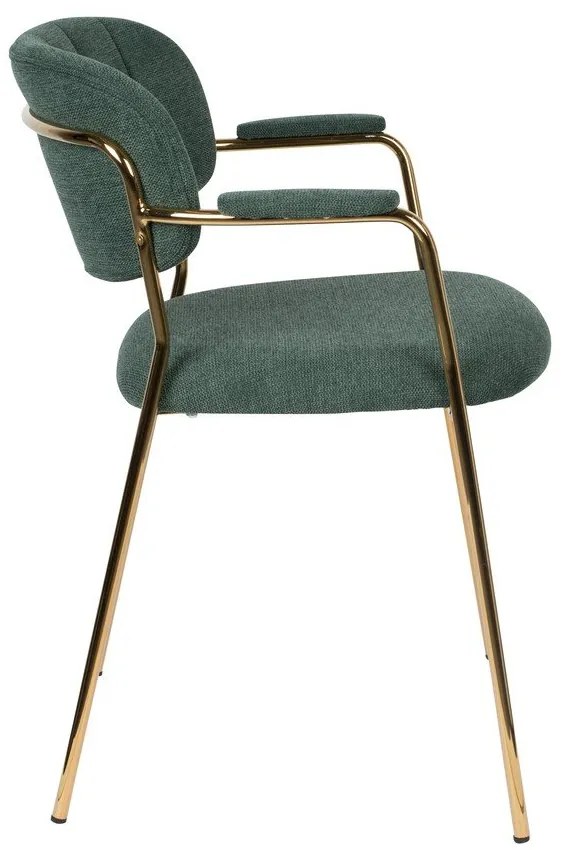 Tmavozelené jedálenské stoličky v súprave 2 ks Jolien – White Label