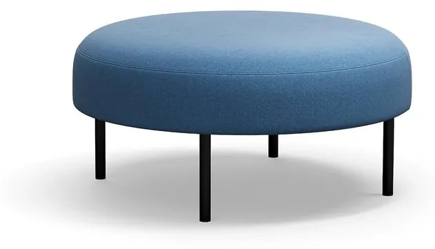 Taburet na nožičkách VARIETY, Ø 900 mm, látka Pod CS, modrá