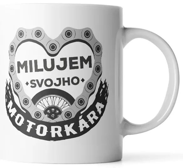 Sablio Hrnček Milujem svojho motorkára - 890 ml - XXL