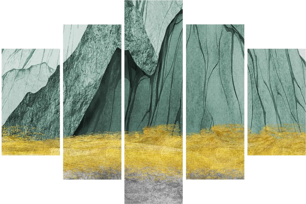 Obraz - Smaragdové hory N⁰3 (150x105 cm)