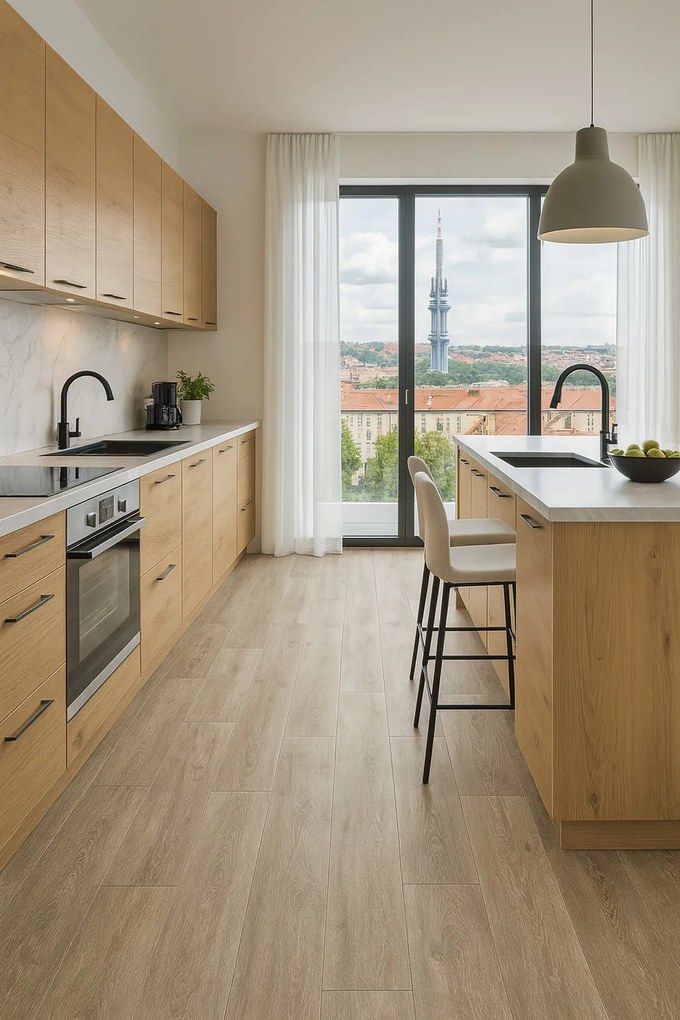 PVC podlaha - lino Livitex 2602, na mieru, šíře 3m,4m, béžová, filc, chodba / predsieň, Beaulieu International Group