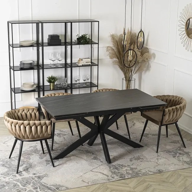 Rozkladací jedálenský stôl Corvus keramická doska 160-240cm