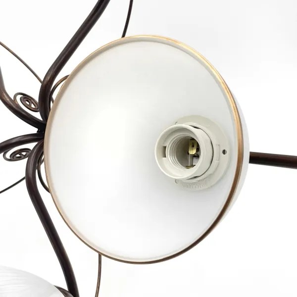 Brilagi - LED Prisadený luster ANTICO 5xE27/60W/230V bronz patina