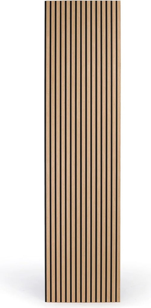 Drevený akustický panel, 2400 x 600 mm, B2BP004, balenie 5 ks, dub