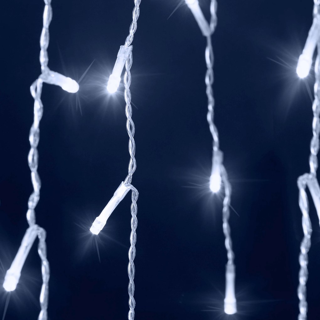 Vianočná svetelná reťaz  CECIL, 10m, studená biela Monzana